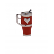 Red Heart Tumbler - Hand Painted #6604HPRD Red Heart Tumbler - Hand Painted #6604HPRD