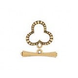 3 Leaf Clover Beaded Toggle Set #4722 3 Leaf Clover Beaded Toggle Set #4722