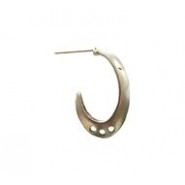 Angular Edge Hoop Earring #2404P