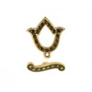 Bell Flower Toggle Set - For Stones #4305 Bell Flower Toggle Set - For Stones #4305