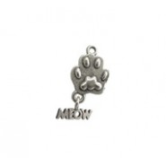 Cat Paw with Meow - Self Linker #3857SL