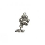 Cat Paw with Meow - Self Linker #3857SL Cat Paw with Meow - Self Linker #3857SL
