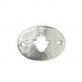 Chamsa Cut-out Oval Disk Connector (2-Holes) #6591