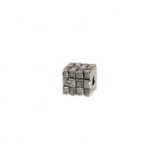 Checkered Surface Cube Bead #3801