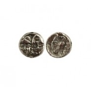 Coin Bead with 2 Faces #1044B