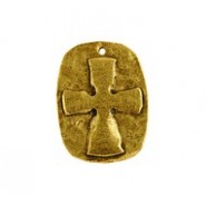 Cross Relief On Oval Disc #4965