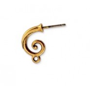 Curled Tendril Hoop Earring Top #4139P Curled Tendril Hoop Earring Top #4139P