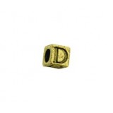 'D' Block Letter Bead #D_BL