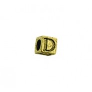 'D' Block Letter Bead #D_BL