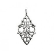 Diamond Filigree Scroll Pendant #4231 Diamond Filigree Scroll Pendant #4231