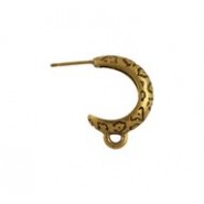 Eartop Half-Hoop with Post- Leopard Spots #6184 Eartop Half-Hoop with Post- Leopard Spots #6184