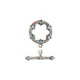 Etched Gothic Toggle Set - with Stones #4188ST