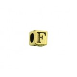 'F' Block Letter Bead #F_BL