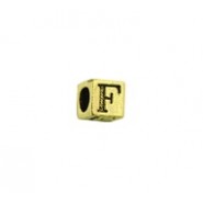 'F' Block Letter Bead #F_BL