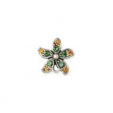 Flower Earring Top - with Stones #4066P