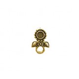 Flower Setting Earring Top #3576Cl