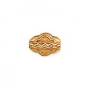 Gothic Relief Flat Tube Bead #4091 Gothic Relief Flat Tube Bead #4091