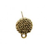 Granular Disk Earring Top #1370P