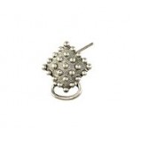 Granular Square Earring Top #4280P