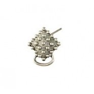 Granular Square Earring Top #4280P Granular Square Earring Top #4280P