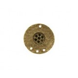 Hammered Textured Disk Connector - For Stones #4321