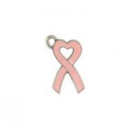 Heart Awareness Ribbon-Pink - Hand Painted #3416HP