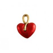 Heart with Stem Loop - Hand Painted #4877HP Heart with Stem Loop - Hand Painted #4877HP