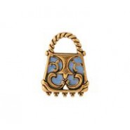 Open Scrollwork Handbag - Hand Painted #4513HP Open Scrollwork Handbag - Hand Painted #4513HP