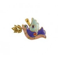 Peace Dove Pendant - For Stones - Hand Painted #6032HP Peace Dove Pendant - For Stones - Hand Painted #6032HP