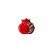 Pomegranate Bead - Hand Painted #4613HP Pomegranate Bead - Hand Painted #4613HP
