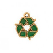 Recycle Symbol - Hand Painted #4615HP Recycle Symbol - Hand Painted #4615HP