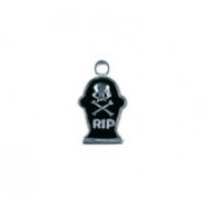 RIP Tombstone with Skull - Hand Painted #4375HP RIP Tombstone with Skull - Hand Painted #4375HP