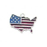 USA with Flag-God Bless America - Hand Painted #2582HP USA with Flag-God Bless America - Hand Painted #2582HP