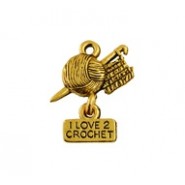 I Love 2 Crochet - Self Linker #3983SL I Love 2 Crochet - Self Linker #3983SL