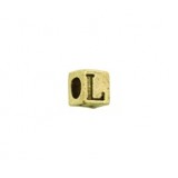 'L' Block Letter Bead #L_BL