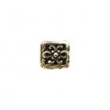 Looped Fleur Cube Bead #2139