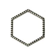 Open Geometric 6 Sided Connector (30mm) #6521 Open Geometric 6 Sided Connector (30mm) #6521