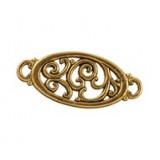 Oval Filigree Connector with 2-Loops #6337 Oval Filigree Connector with 2-Loops #6337