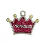 "Princess" Dog Or Cat Tag with Glitter #4534GL