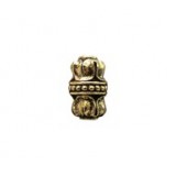 Quatrefoil Capped Tube Bead #1878 Quatrefoil Capped Tube Bead #1878