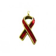 Red Ribbon - Aids - Hand Painted #1801HP Red Ribbon - Aids - Hand Painted #1801HP