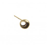 Round Earring Top with Post #6579P