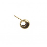 Round Earring Top with Post #6579P Round Earring Top with Post #6579P