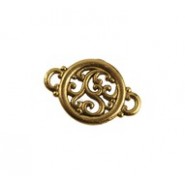 Round Filigree Connector-2 Loops #6339 Round Filigree Connector-2 Loops #6339