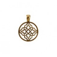 Round Ornate Cutout Pendant (25mm) #6412 Round Ornate Cutout Pendant (25mm) #6412