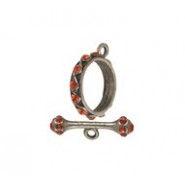 Round Toggle Set - with Stones #4457ST Round Toggle Set - with Stones #4457ST