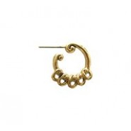 Scroll Loop Earring Hoop #2143P