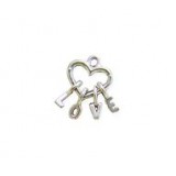 Heart with Hanging Letters L-O-V-E - Self Linker #2984SL Heart with Hanging Letters L-O-V-E - Self Linker #2984SL