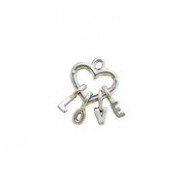 Heart with Hanging Letters L-O-V-E - Self Linker #2984SL Heart with Hanging Letters L-O-V-E - Self Linker #2984SL