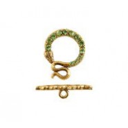 Serpent Toggle Set - with Stones #4183ST